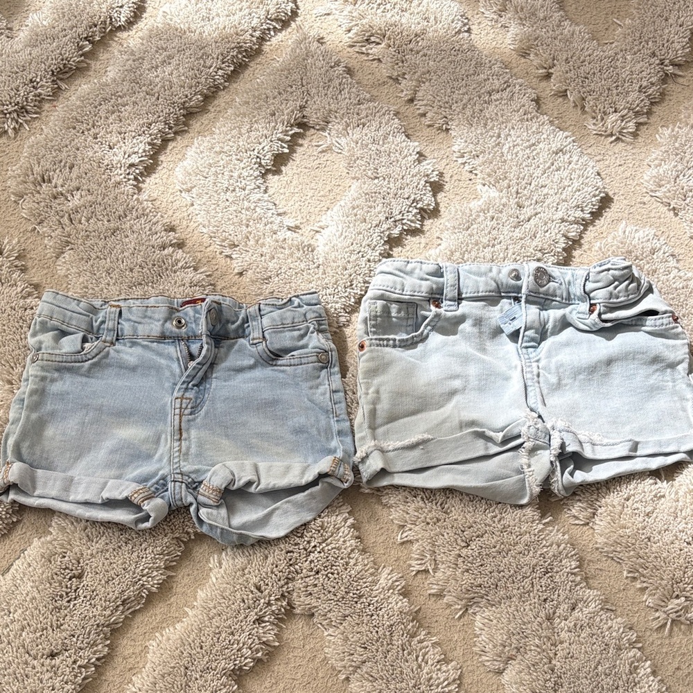 Kids Light Blue Denim Shorts